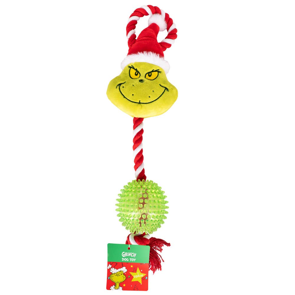 Fizz Creations Ltd - UK - The Grinch Rope and Ball Dog Toy