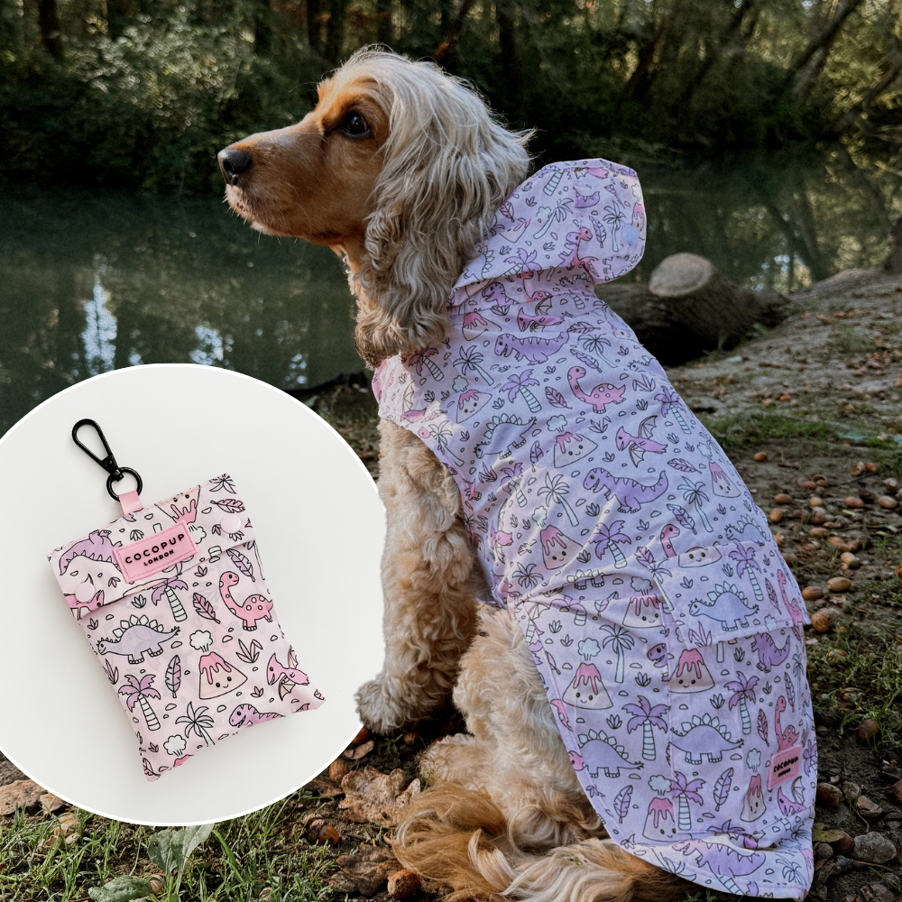 Cocopup London - Dog Raincoat - Princess Dino