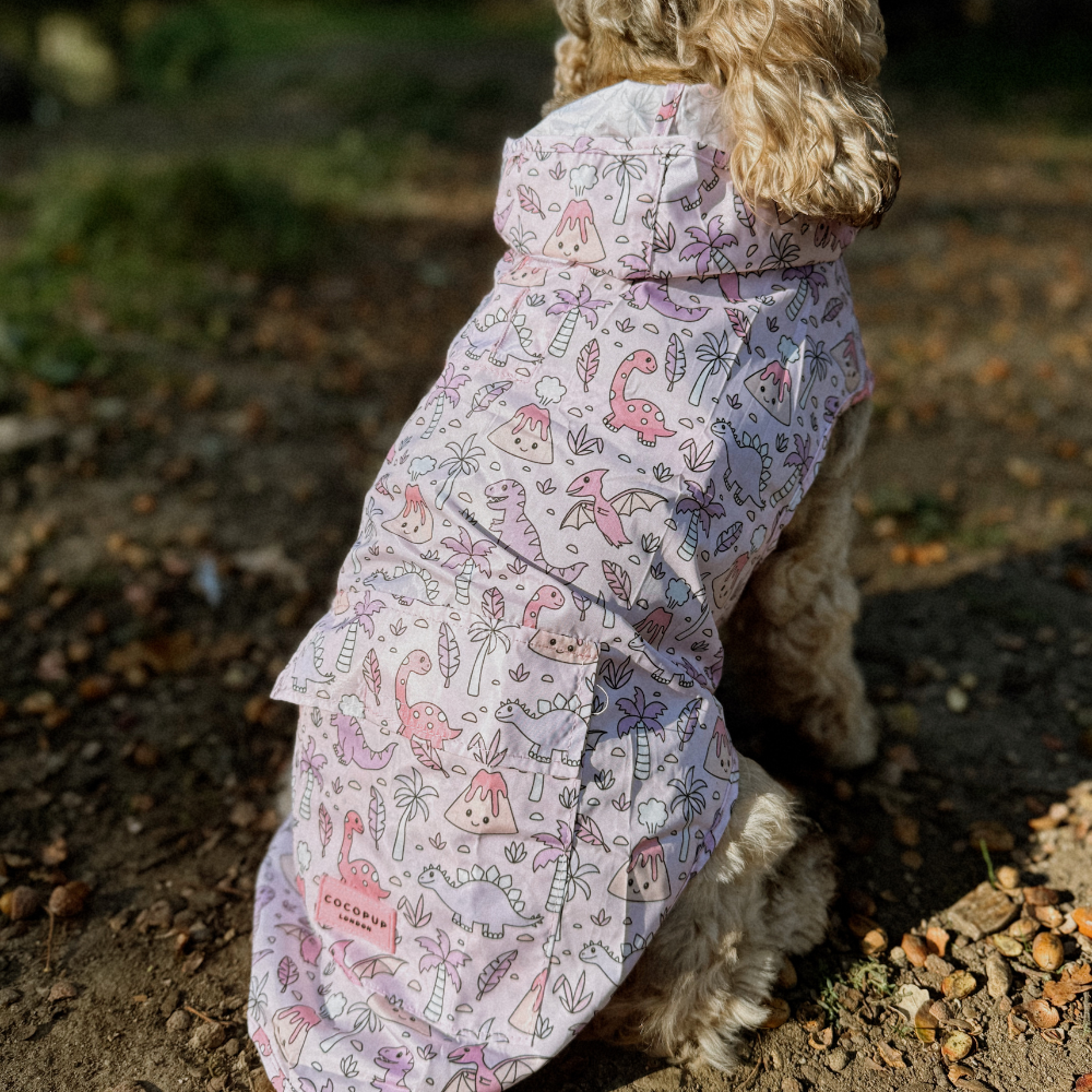 Cocopup London - Dog Raincoat - Princess Dino