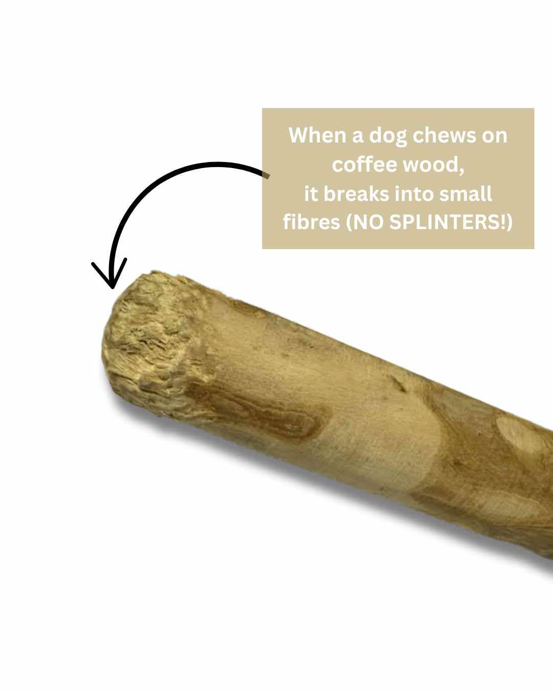Miro & Makauri - Coffee wood dog chew - 3 sizes