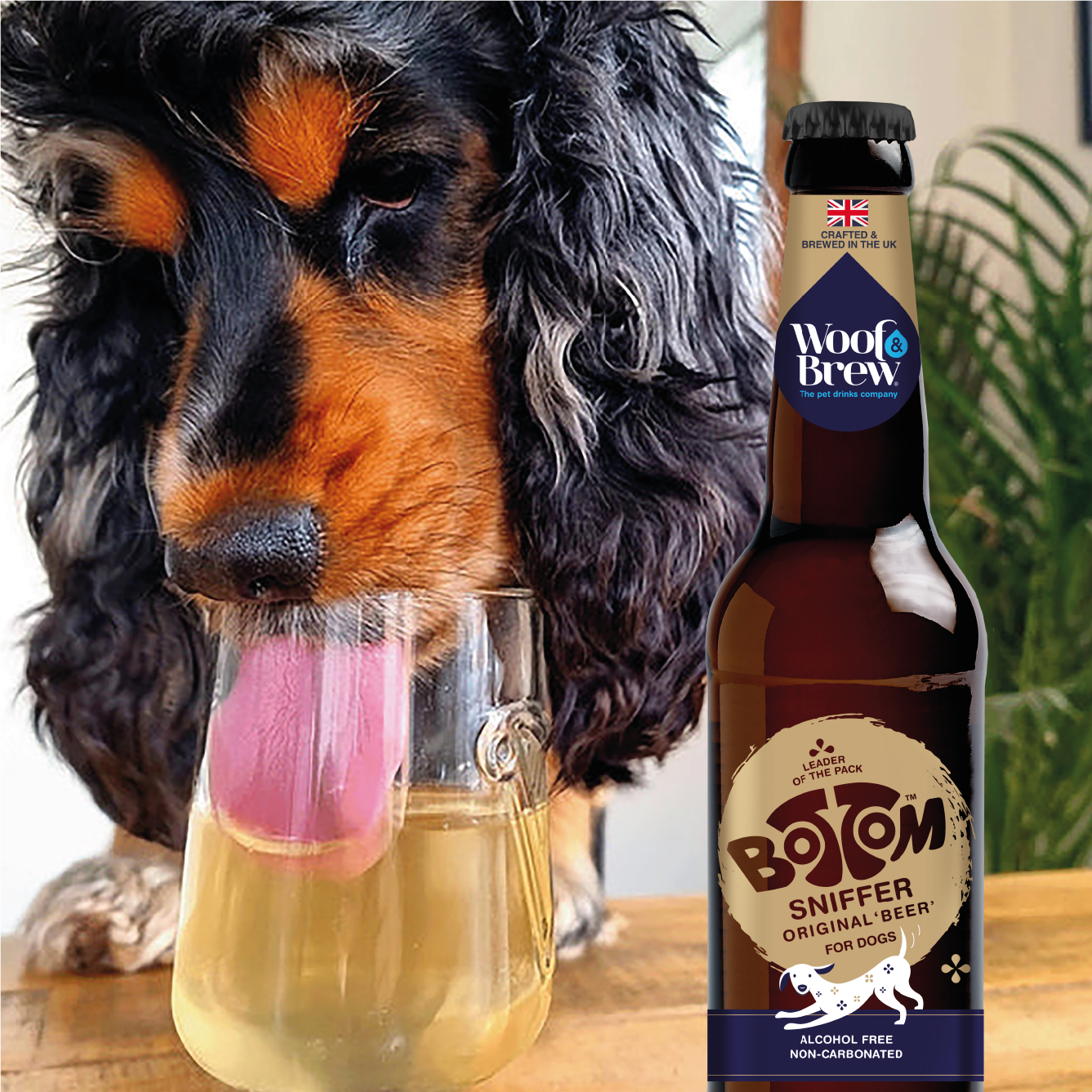 WOOF&BREW LTD - New Woof&Brew Bottom Sniffer Dog 'Beer' Treat - 330ml