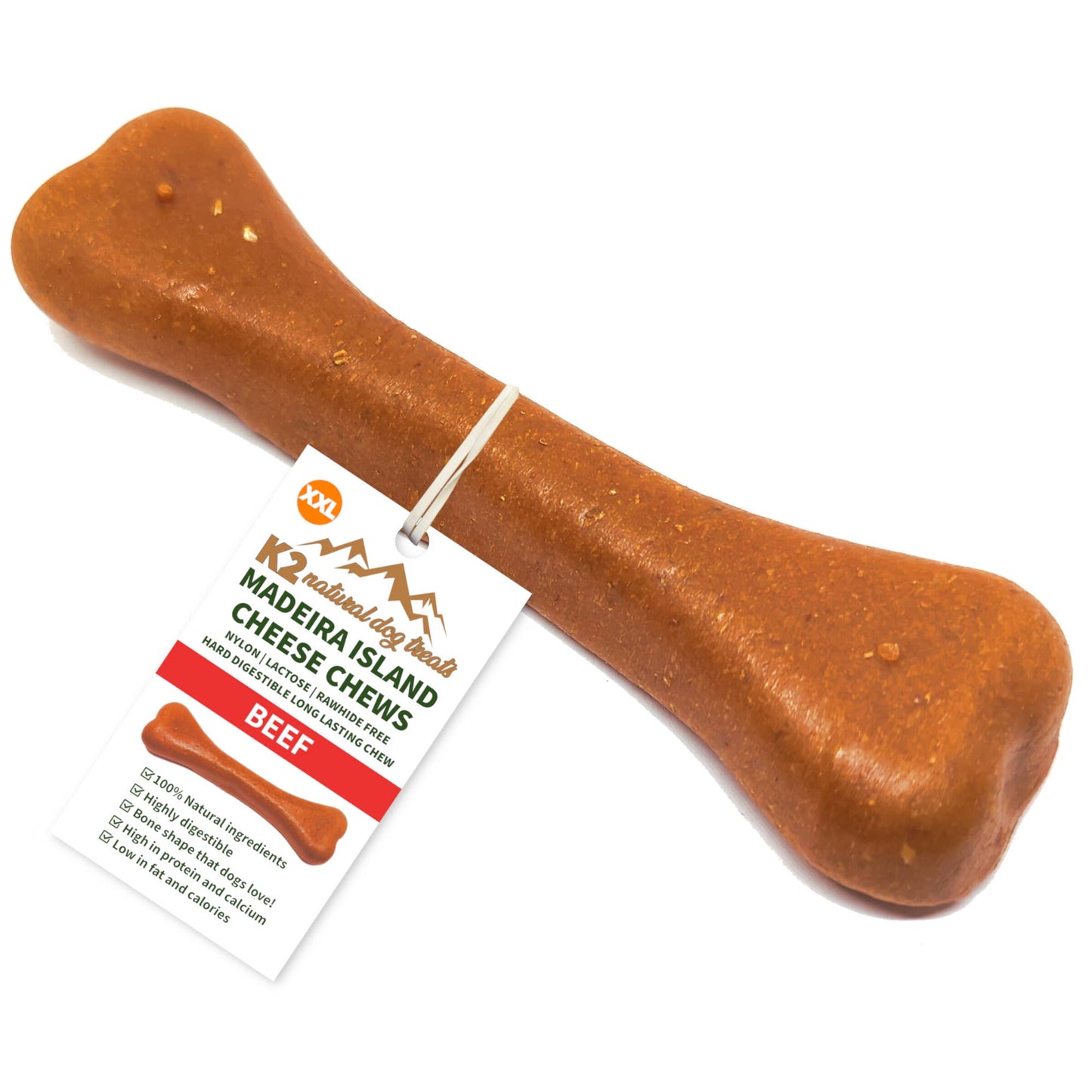 Real Pet Supplies - K2 Madeira Island Cheese Chews Beef XX-Large 220g