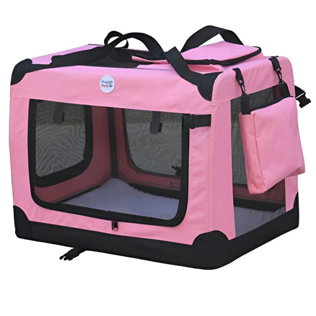 HugglePets - HugglePets Fabric Crate Foldable Pet Carrier