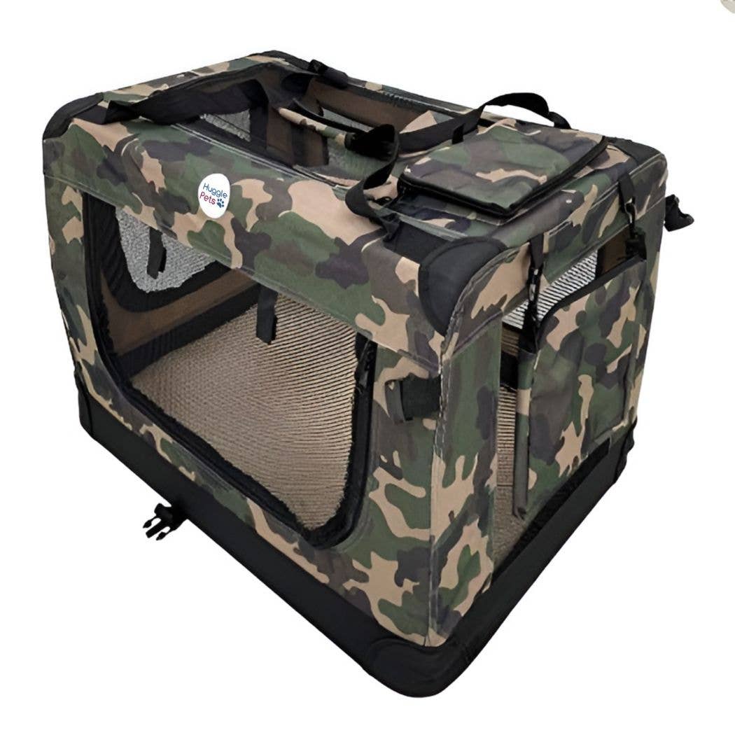 HugglePets - HugglePets Fabric Crate Foldable Pet Carrier