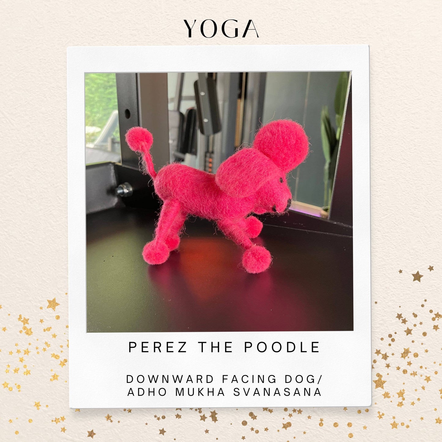 Felt So Good - Handmade Biodegradable Felt Hanging Perez the Poodle Dog Dec