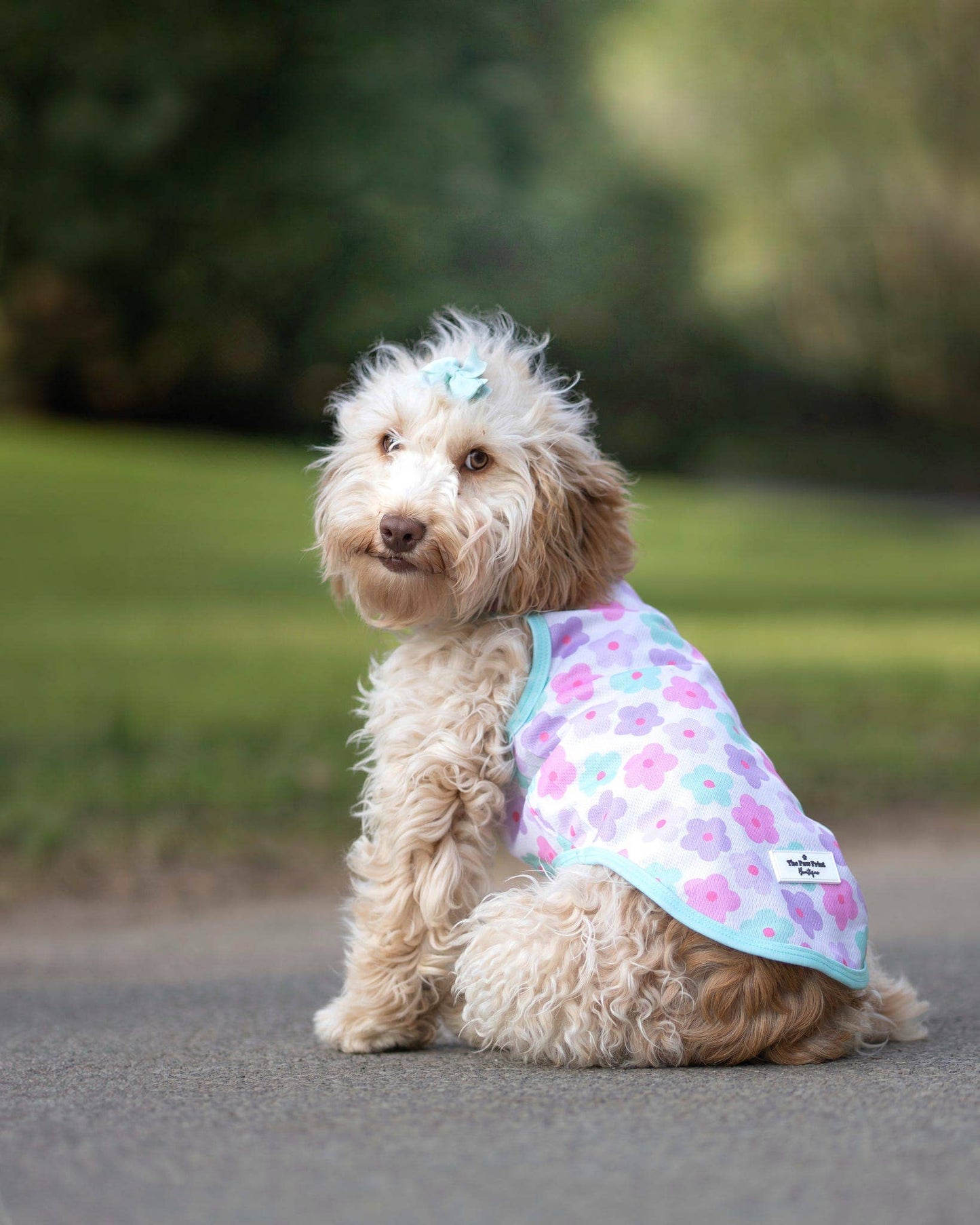 The Paw Print Boutique - The Minty Meadows / Flower Power Cooling Vest
