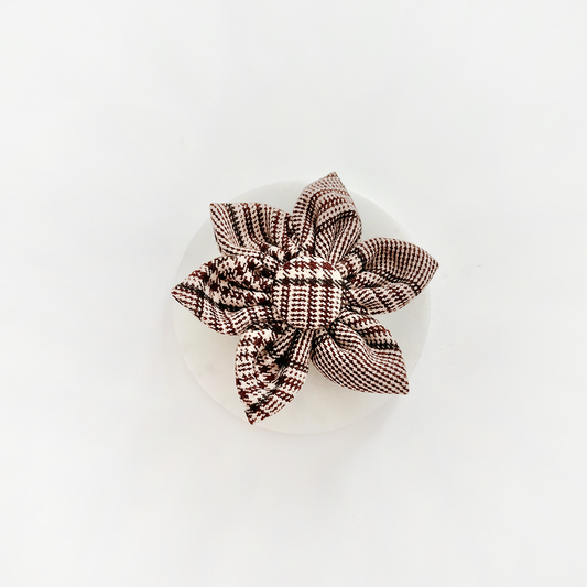 Cocopup London - Pup Plaid Collar Flower
