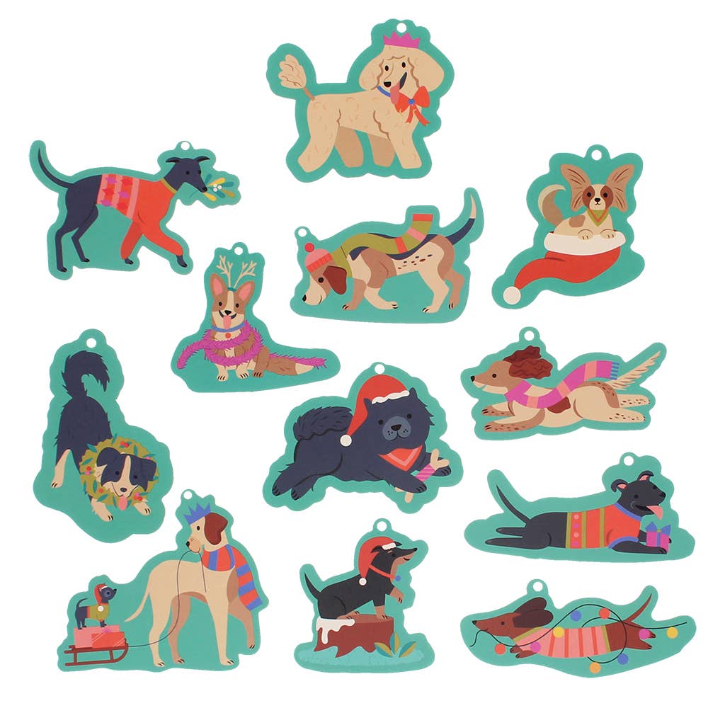 Rex B2B - UK - Christmas gift tags (pack of 12) - Festive Friends