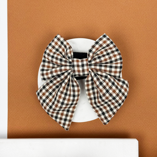 Cocopup London - Heritage Check Sailor Bow Tie