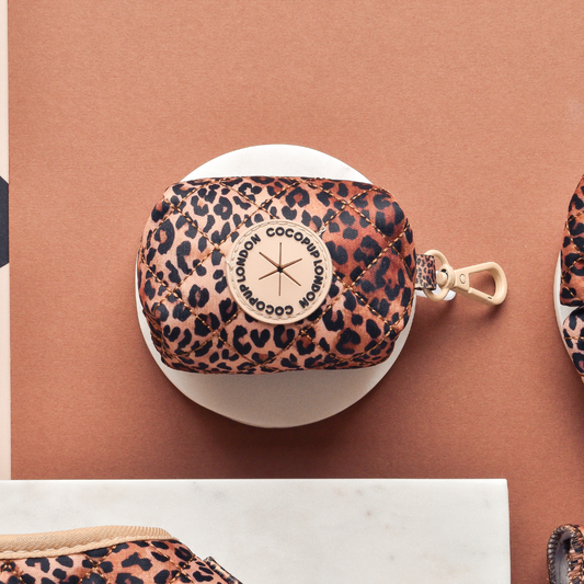 Cocopup London - Quilted Leopard Pup Poop Bag Holder