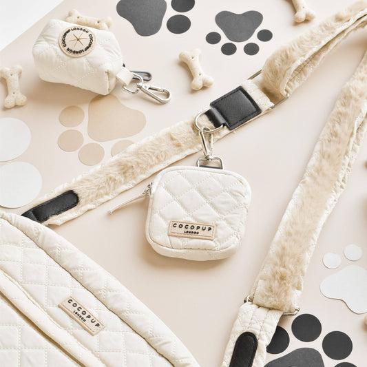 Cocopup London - Treat Pouch - Cream Quilted
