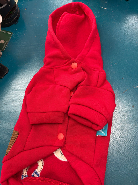 Red Reindeer Hoodie  Christmas Jumper