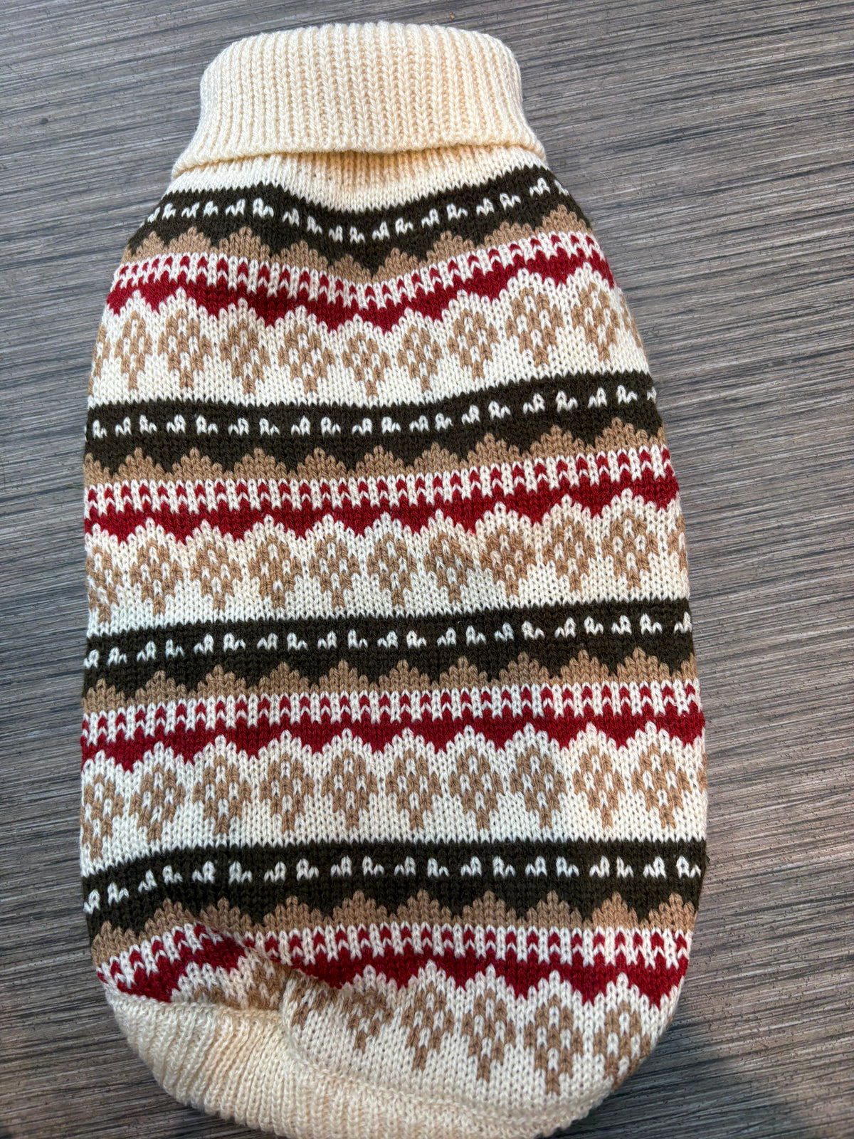 Jumper - fairisle cream