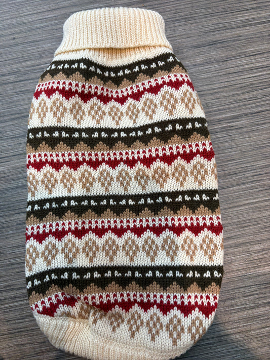 Jumper - fairisle cream