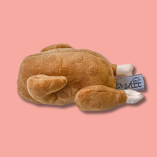Midlee Roasted Thanksgiving Turkey Plush Dog Toy