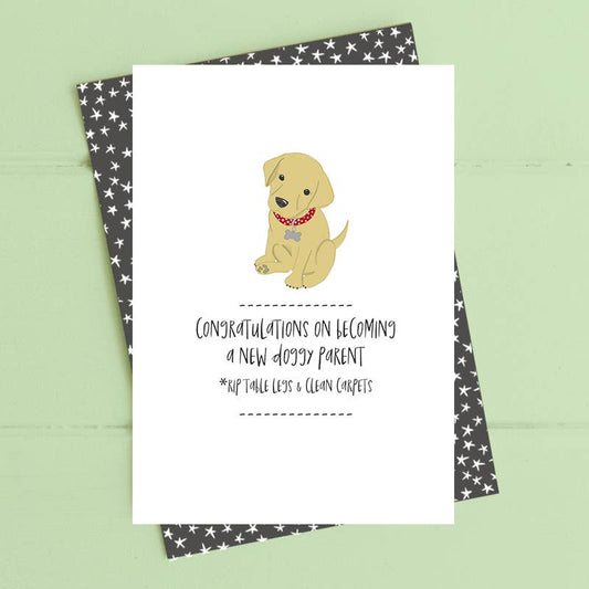 Dandelion Stationery - Congrats On Becoming A New Dog Parent - Greetings Card