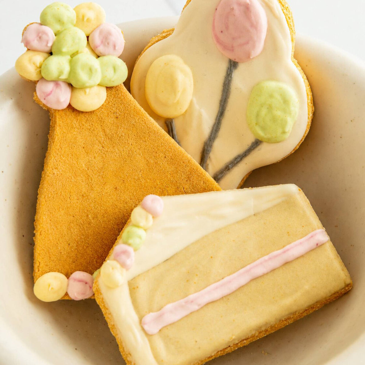 Fluff & Crumble - Celebration Iced Dog Biscuit Trio