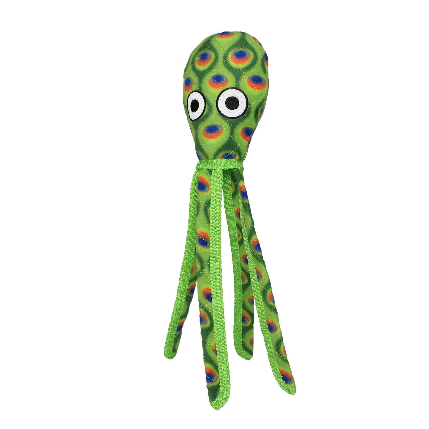 Tuffy Dog Toys - VIP Products - Tuffy Ocean Squid - Green, Durable, Tough, Squeaky Dog Toy