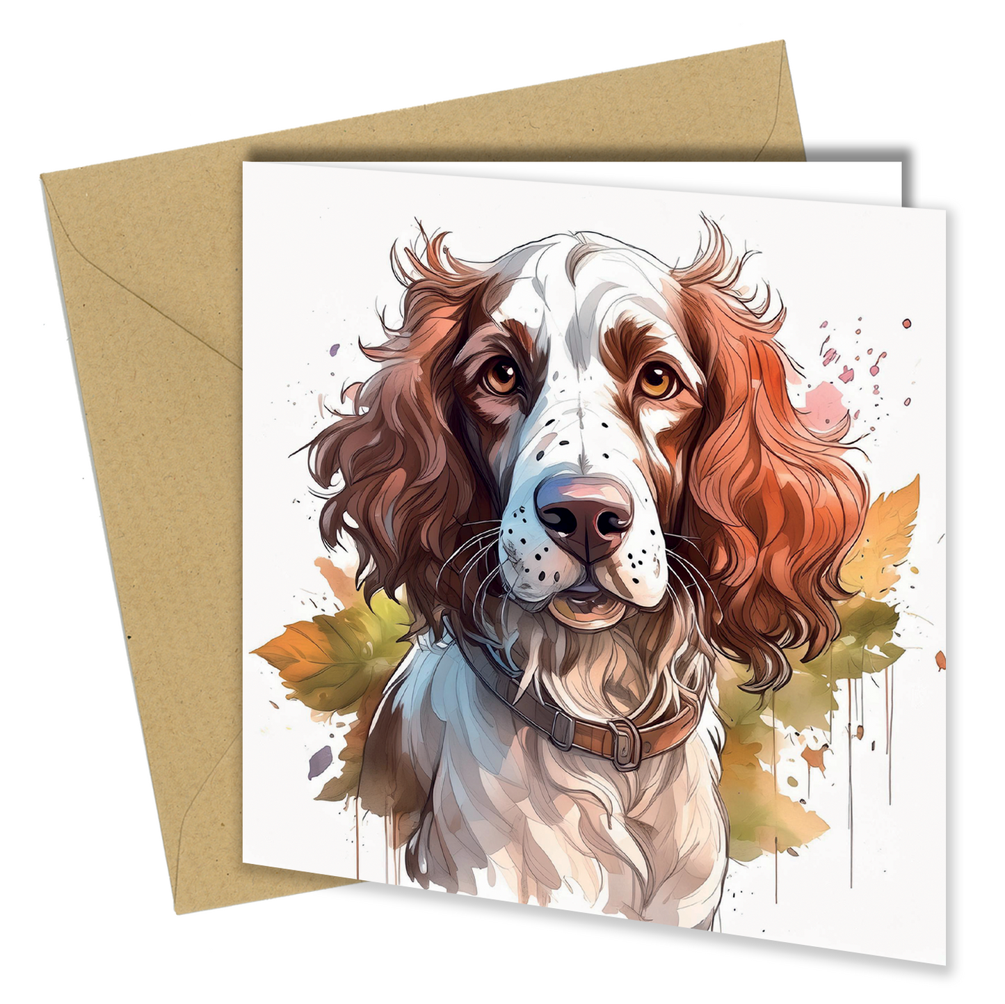 Dog/Puppy Splash of Watercolor / Watercolour, Birthday