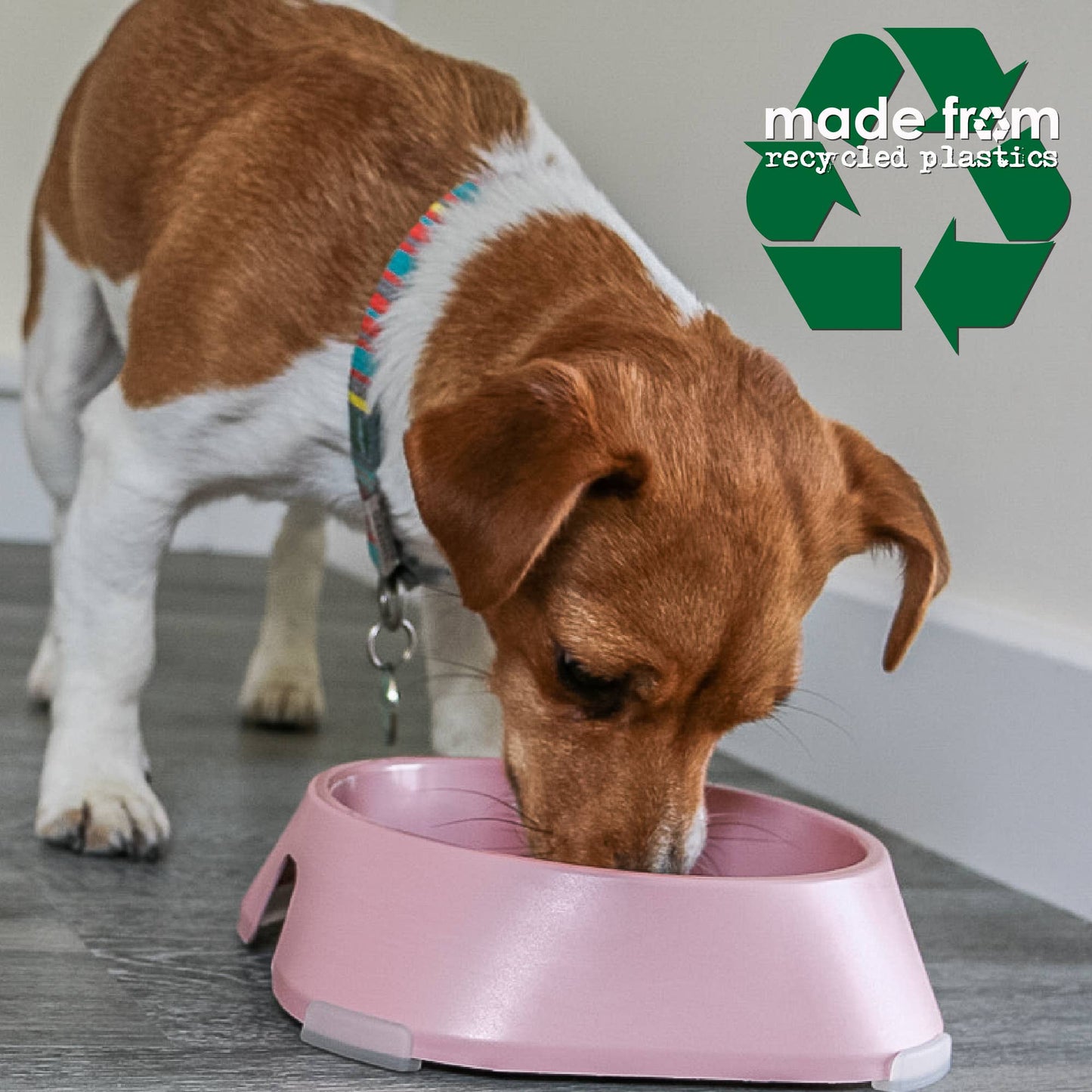 Ancol Pet Products Ltd - Large Feeding Bowl Made From Recycled Plastics- Pink