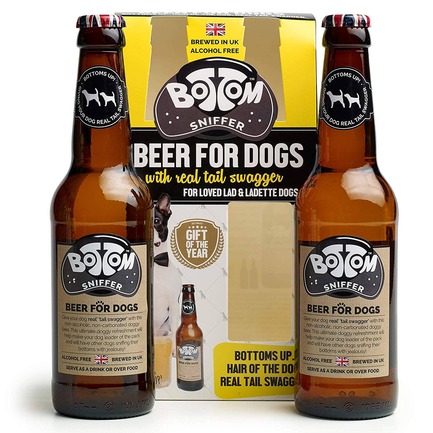 Woof&Brew Bottom Sniffer 'Beer' For Dogs Duo Pack