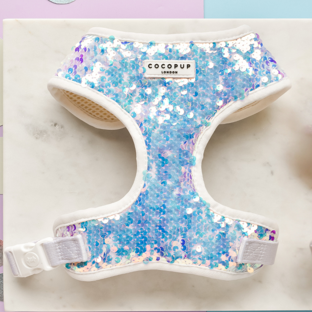 Cocopup London - LUXE Party Holographic Sequin HARNESS