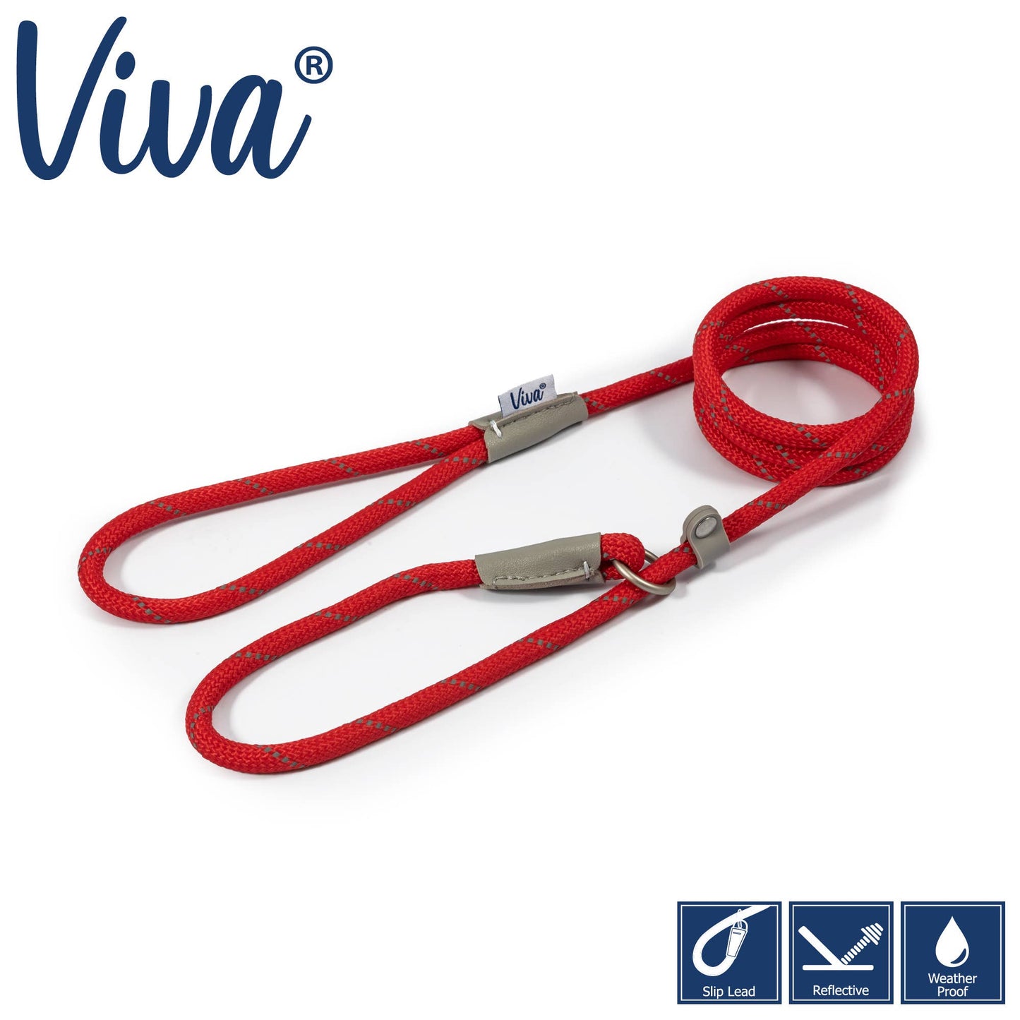 Ancol Pet Products Ltd - Viva Rope Slip Lead Red