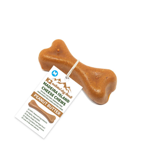 Real Pet Supplies - K2 Madeira Island Cheese Chews Peanut Butter Medium 60g