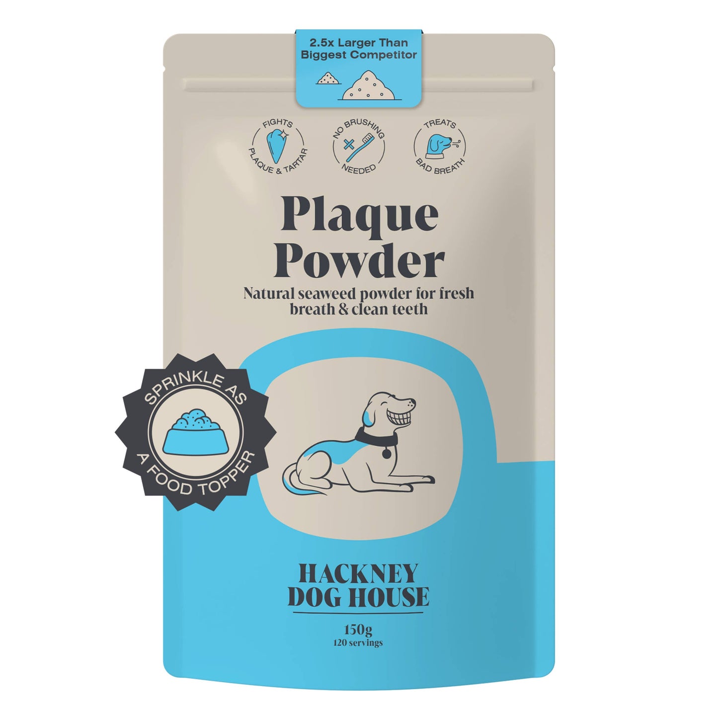 Hackney Dog House -  Plaque Seaweed Powder for Dogs