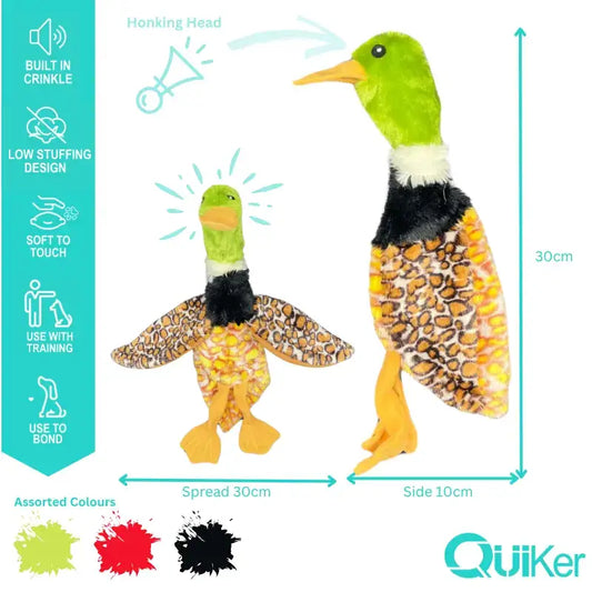 Quiker Pet Products - Unstuffed Body Crinkle Dog Toy - 6 Pack Inner