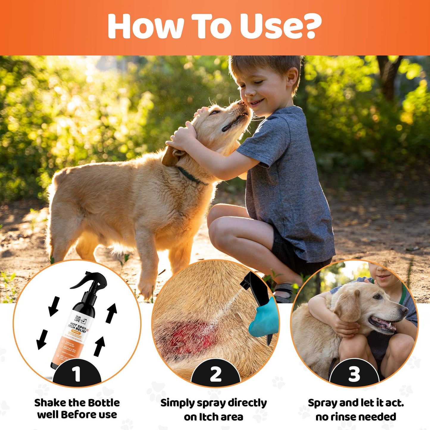 OurPetsLife - Itch Spray for Dogs
