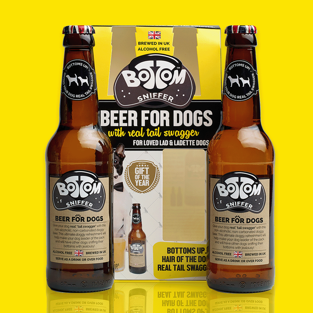 Woof&Brew Bottom Sniffer 'Beer' For Dogs Duo Pack