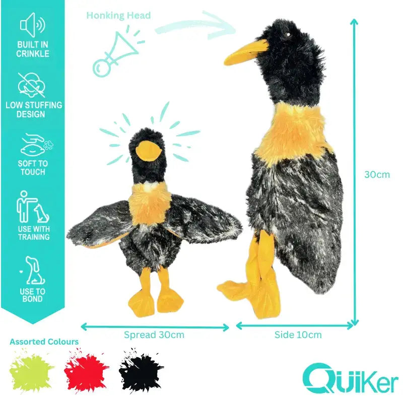 Quiker Pet Products - Unstuffed Body Crinkle Dog Toy - 6 Pack Inner