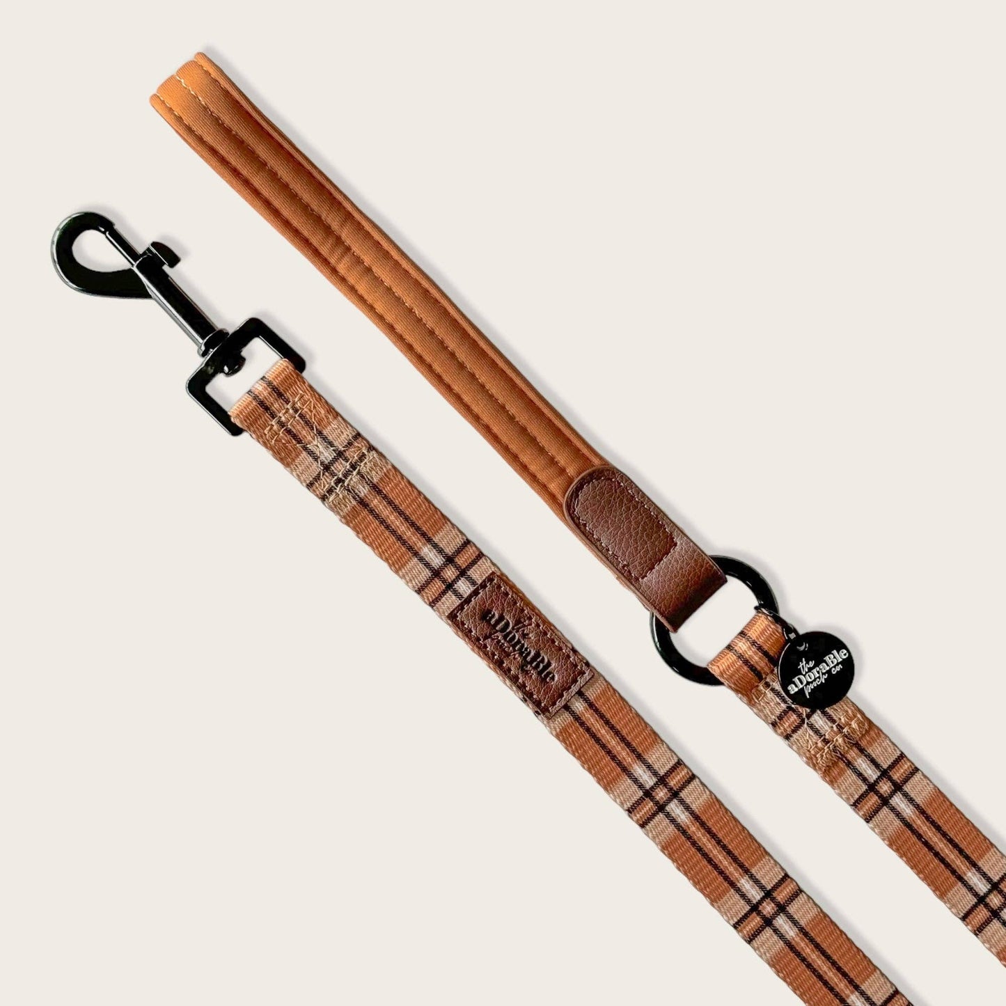 The aDoraBle Pooch Company - Heritage Dog Lead - Butterscotch Biscuit