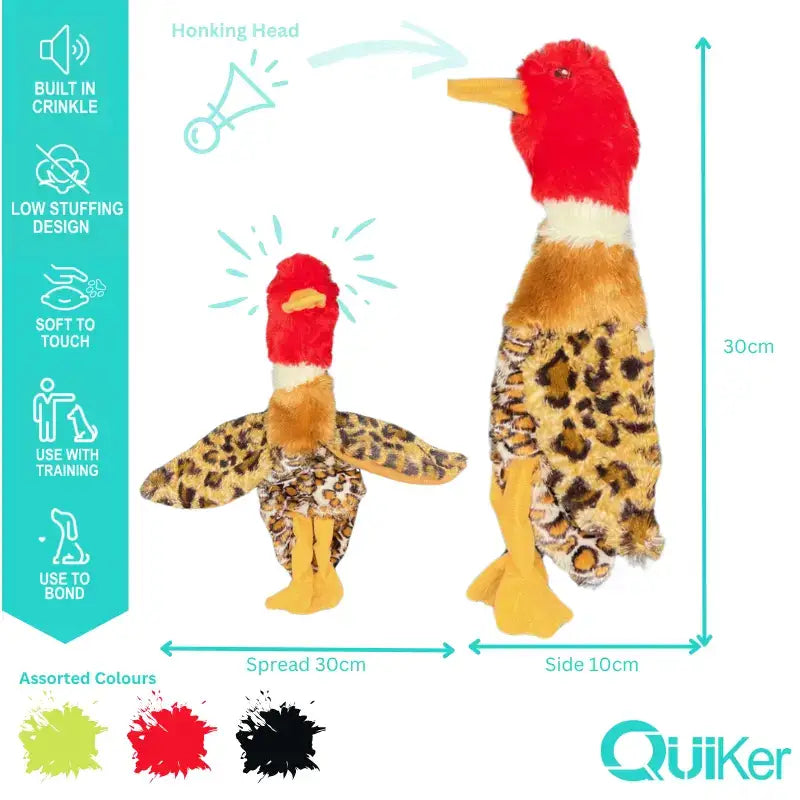 Quiker Pet Products - Unstuffed Body Crinkle Dog Toy - 6 Pack Inner