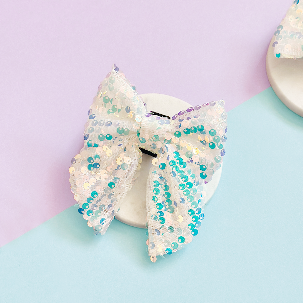 Cocopup London - Limited Edition LUXE Party Holographic Sequin Sailor Bow Tie