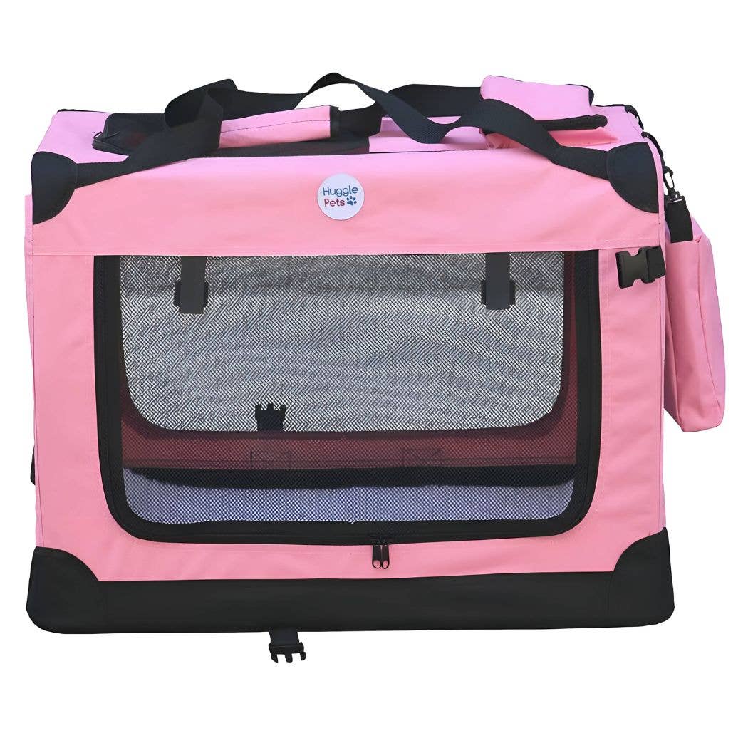 HugglePets - HugglePets Fabric Crate Foldable Pet Carrier