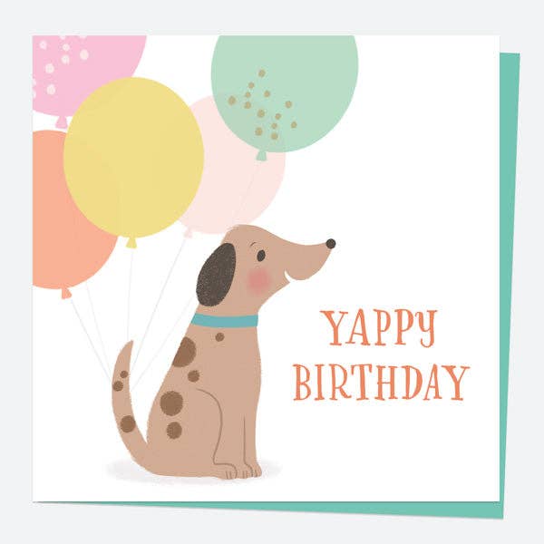 Dotty About Paper - Dog Birthday Card - Yappy Birthday