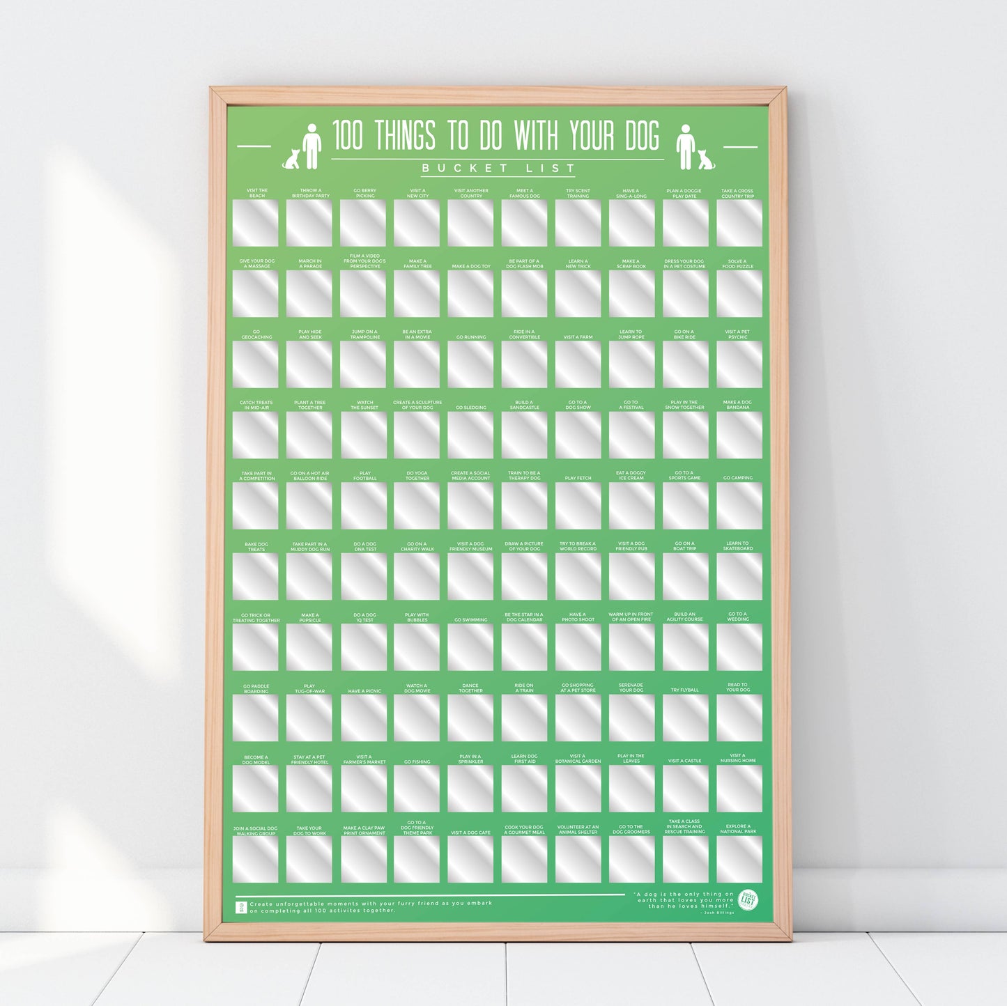 Gift Republic - 100 Things To Do With Your Dog Poster