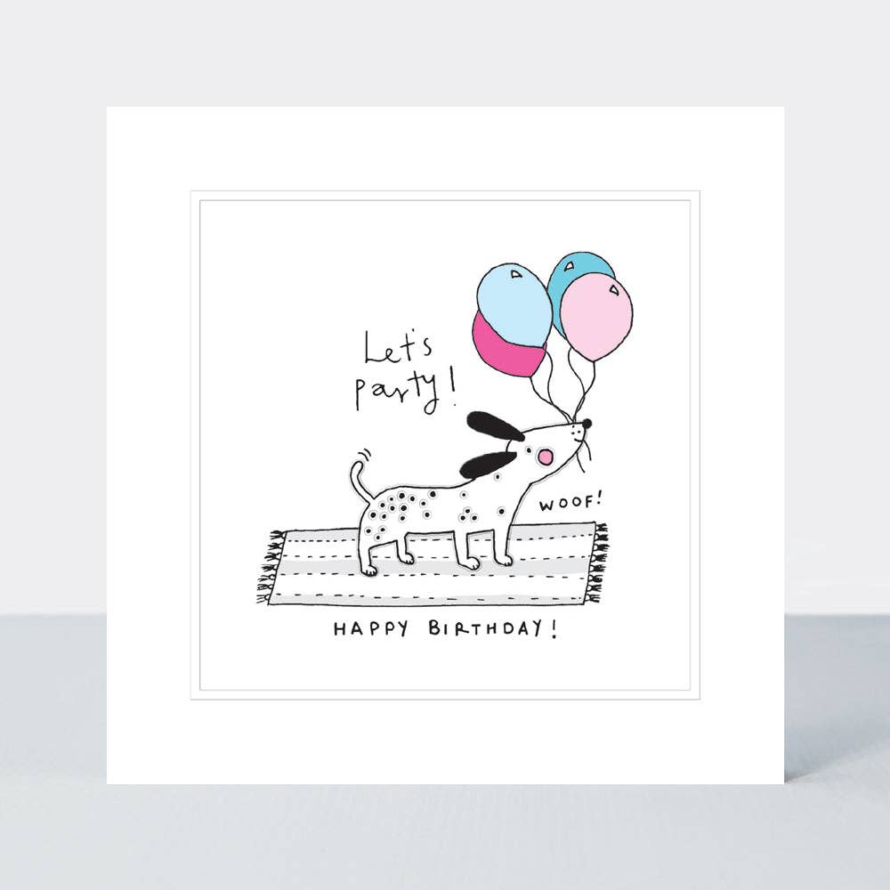 Rachel Ellen Designs - Pocket Rocket - Birthday/Dog With Balloons