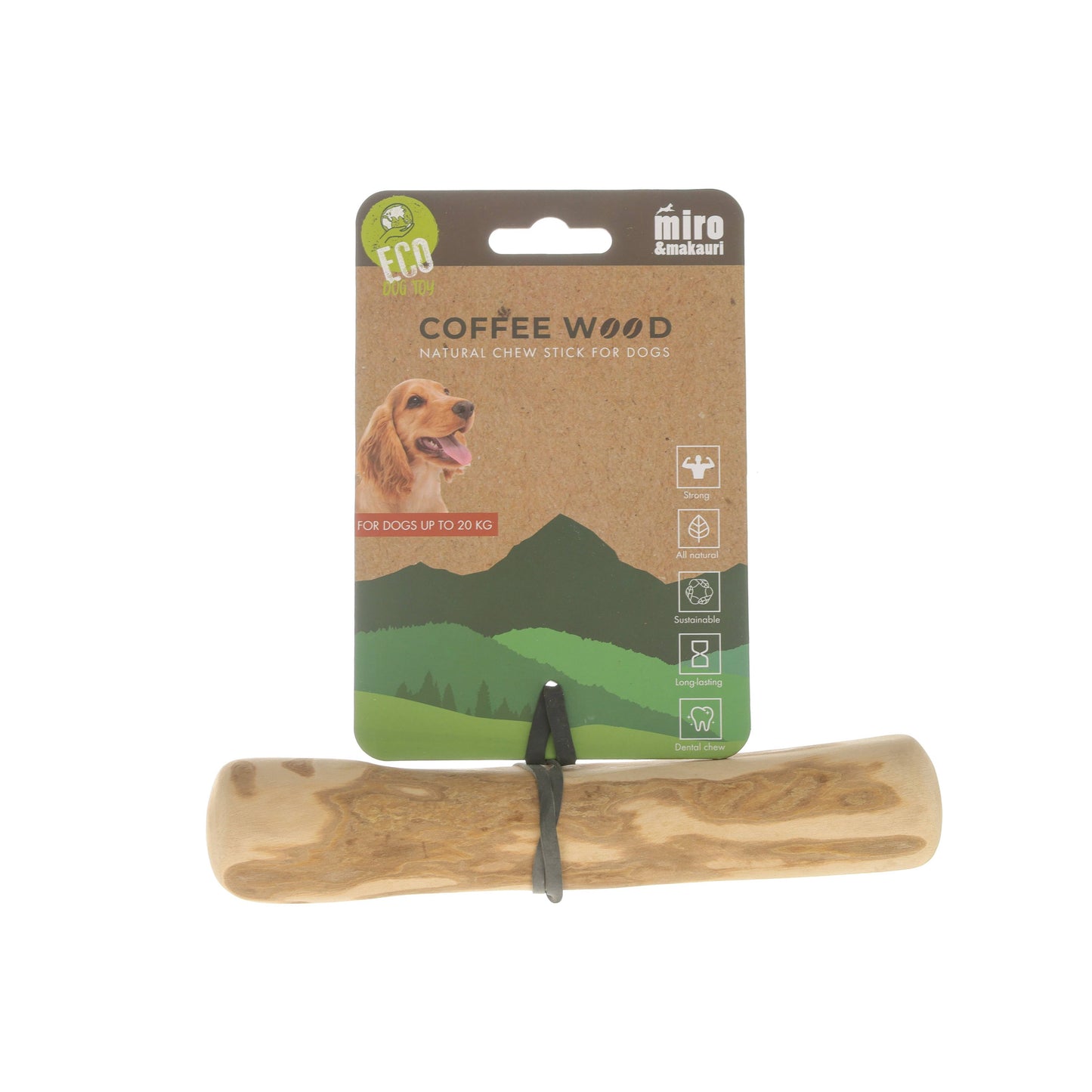 Miro & Makauri - Coffee wood dog chew - 3 sizes