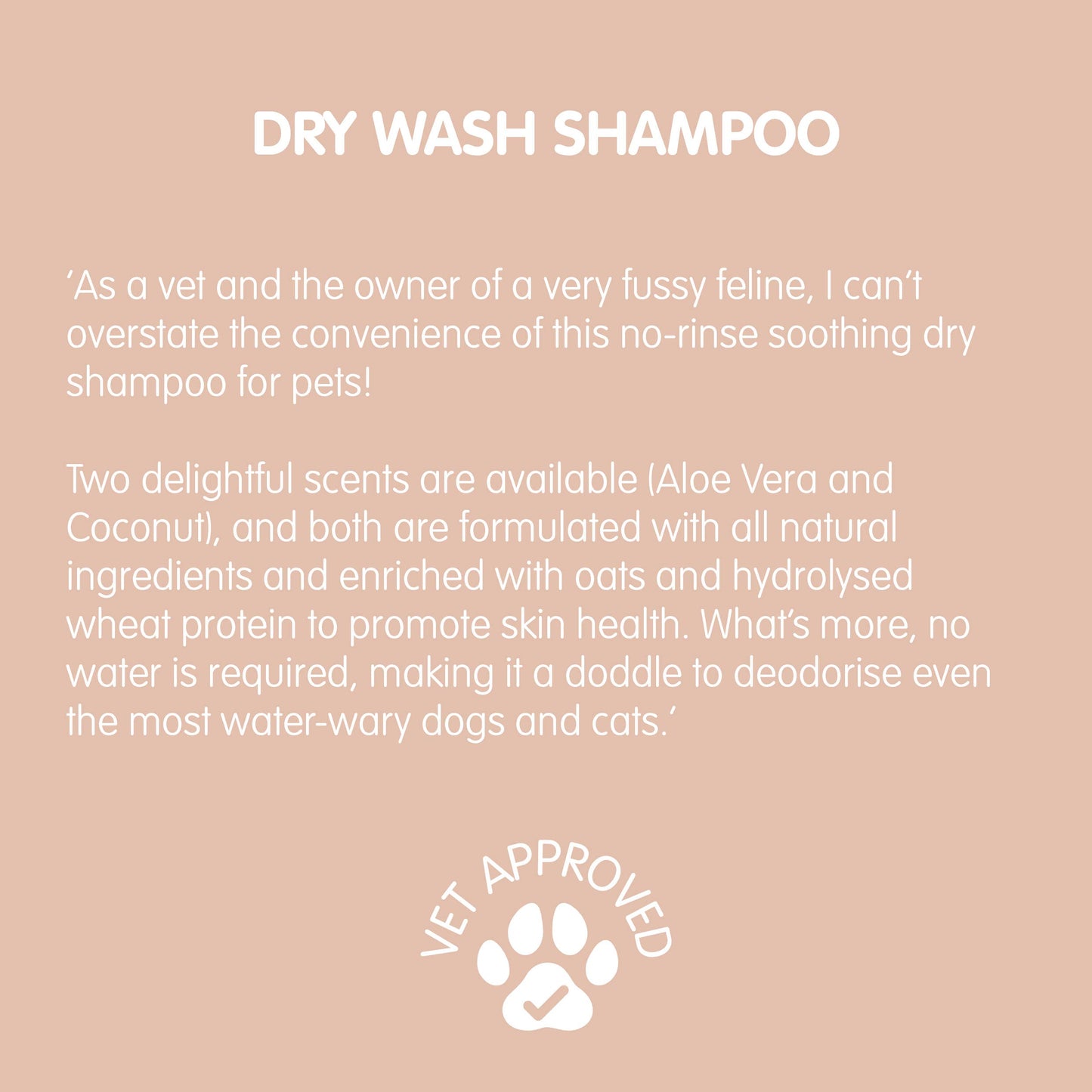 Pet Wiz - Dry Wash Shampoo for Pets – Soothing & Deodorising