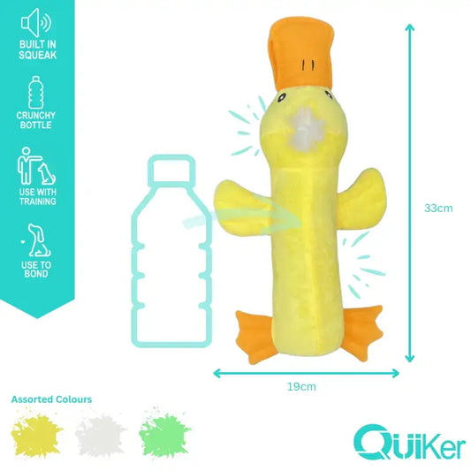 Quiker Pet Products - Bottle Crunch Creatures Dog Toy