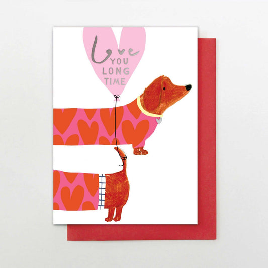 Stop the Clock Design -  Love You Longtime Dachshund
