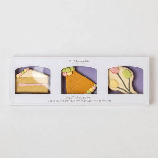 Fluff & Crumble - Celebration Iced Dog Biscuit Trio