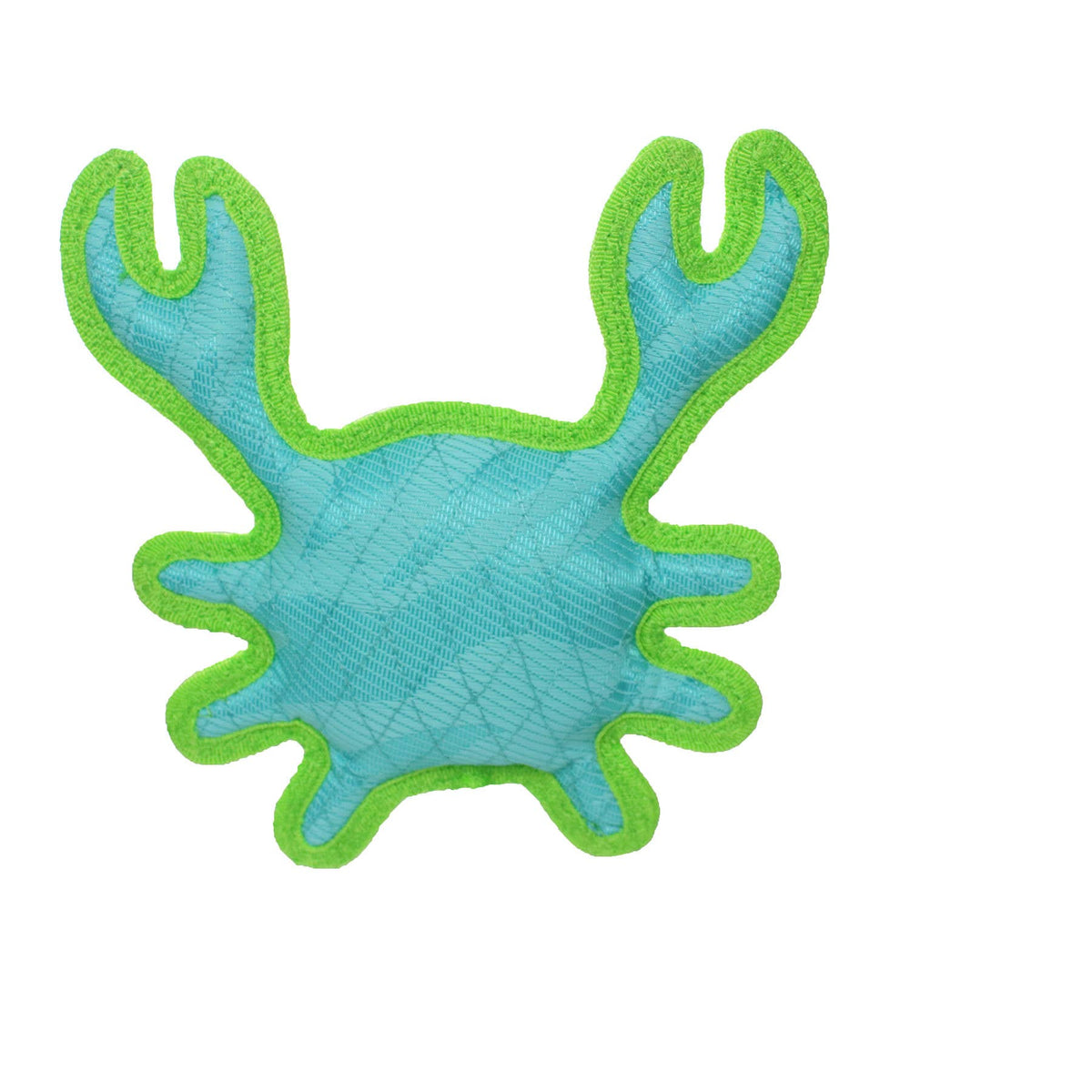 Tuffy Dog Toys - VIP Products - DuraForce Crab Tiger - Blue/Green, Durable, Squeaky Dog Toy