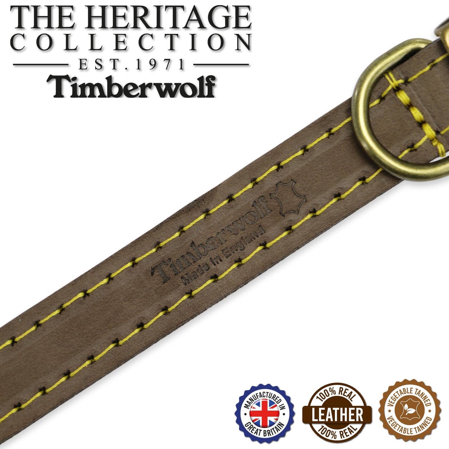 Ancol Pet Products Ltd - Timberwolf Leather Collar Sable