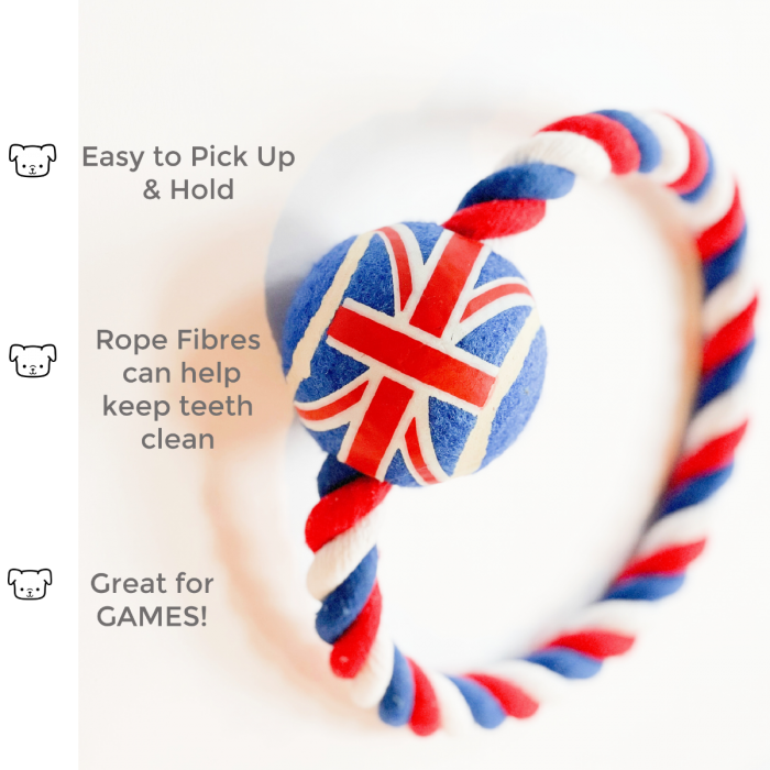 PetLondon - British Rope Ball Ring Dog Toy