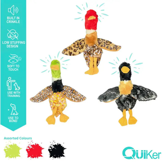 Quiker Pet Products - Unstuffed Body Crinkle Dog Toy - 6 Pack Inner