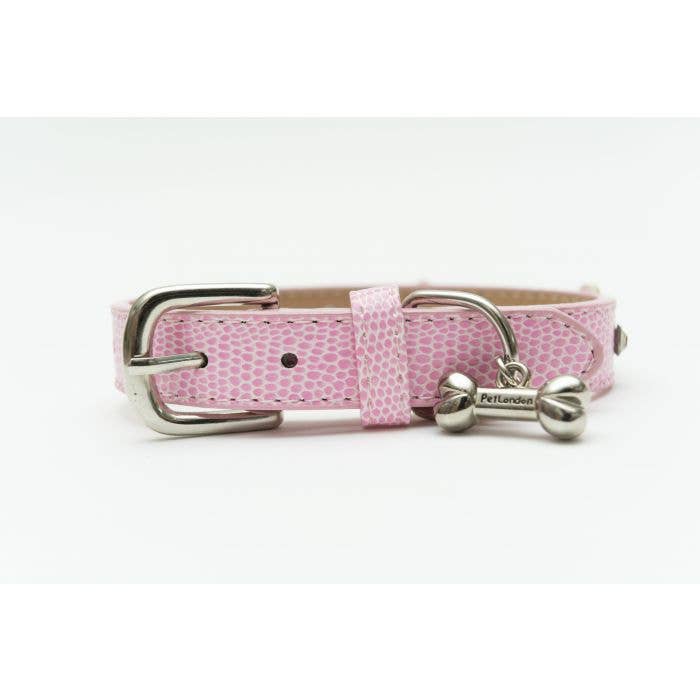 PetLondon - Daisy Rivet Dog Collar Pink Floral